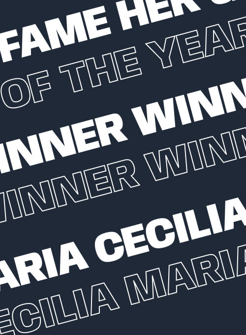 Award winner Maria Cecilia