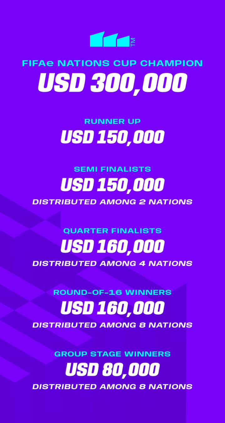 Prize pool nations cup champion